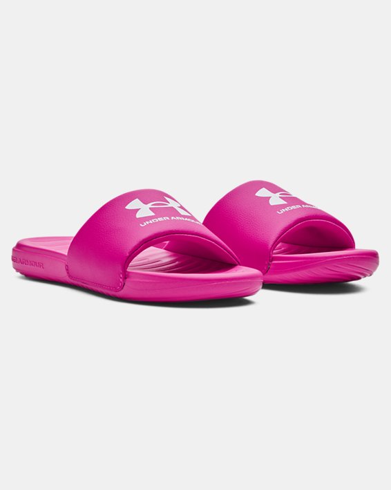 Girls' UA Ansa Fixed Slides, Pink, pdpMainDesktop image number 3